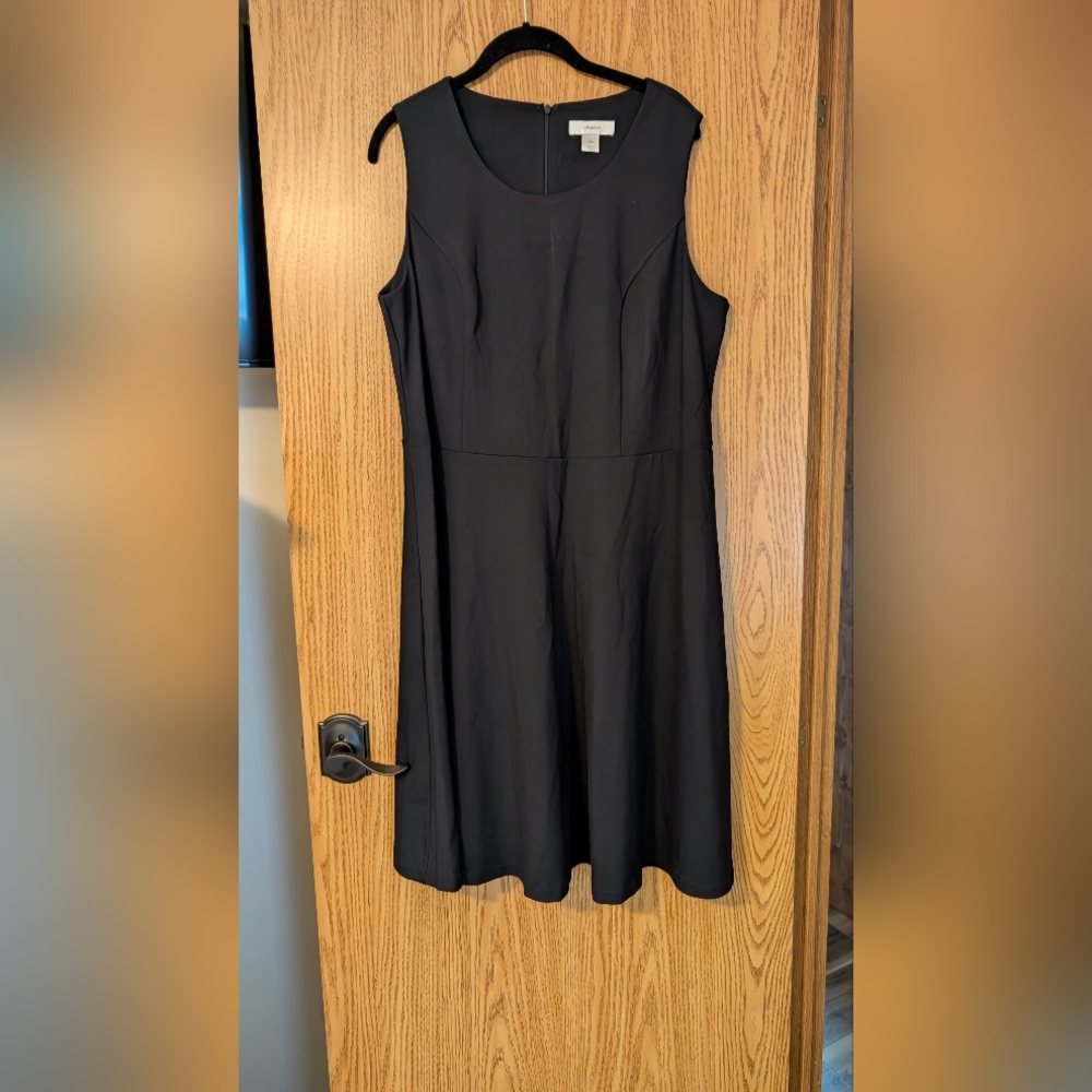 CJ Banks Sleeveless Black Dress Size 16W